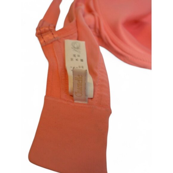 Chantelle Sports Bra 36DD Coral Pink Mesh Underwire Full Coverage Adjustable - Picture 4 of 4